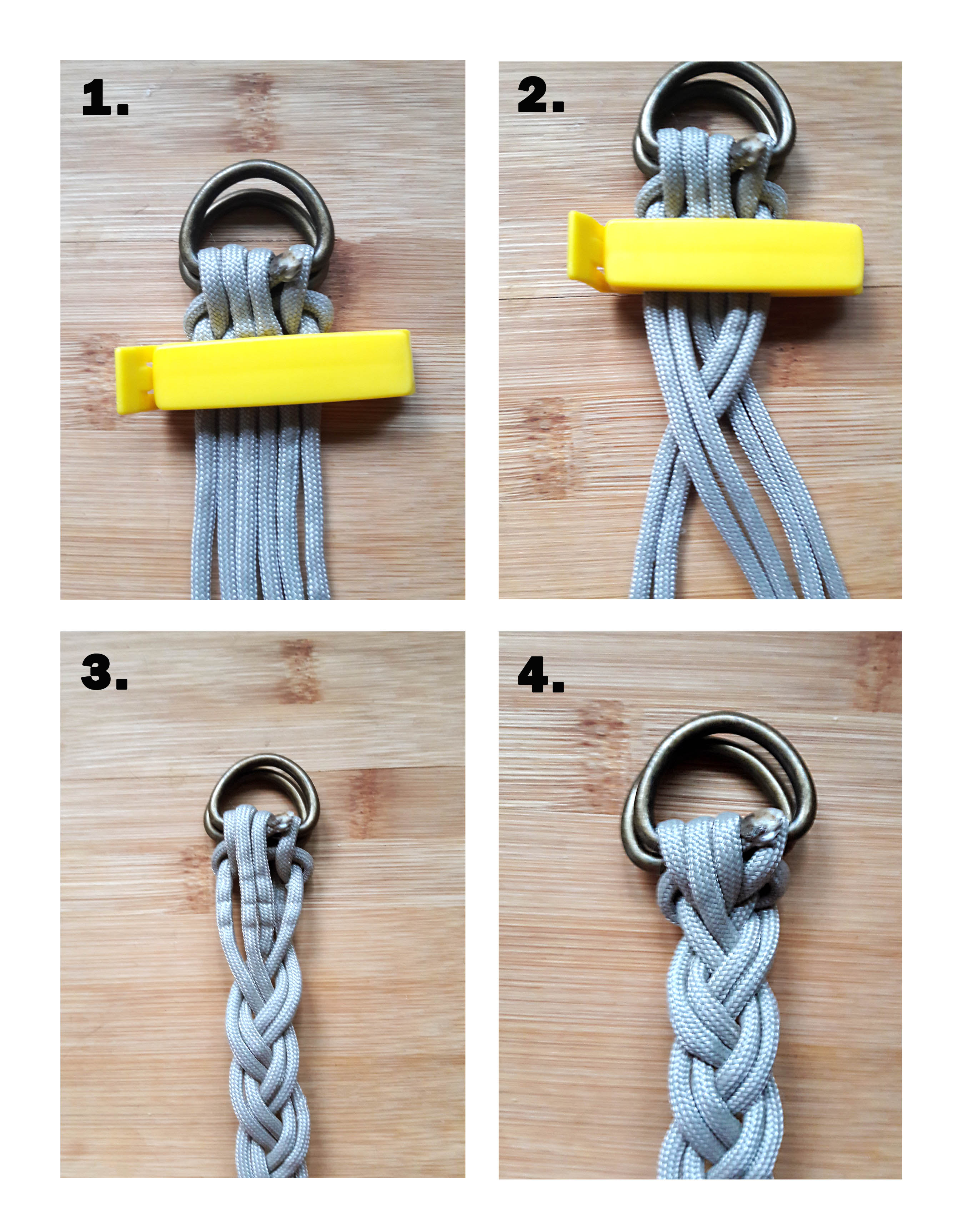 Flechtgürtel Paracord herstellen